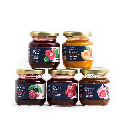Фруктовая горчица в ассортименте "Andriano Solinari"