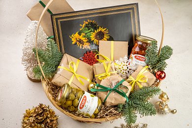 Гастрономическая корзина (средняя)