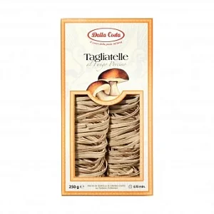 Макаронные изделия без яиц Тальятелле с белыми грибами "Dalla Costa" 250г