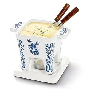 Набор для фондю на 2 персоны (голубой фаянс) "Boska Holland"